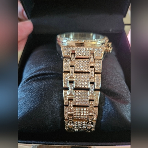 Bebe Full Pave Crystal Bezel Watch - Picture 8 of 11